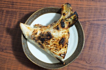 ブリカマの塩焼き
