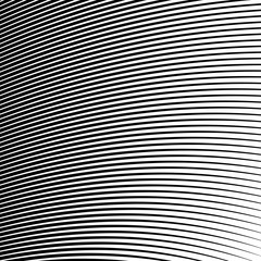 Black and White Wave Stripe Optical Abstract Background