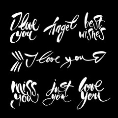 love lettering background