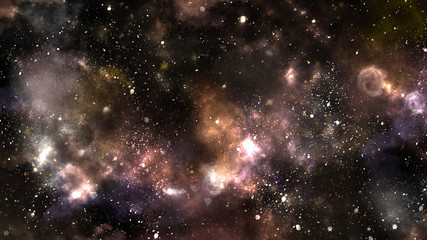 A Space of the galaxy ,atmosphere with stars at dark background;
