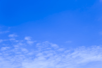 Blue sky with beautiful clouds.