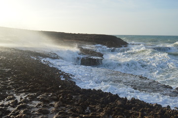 Acantilado. Playa Arcoiris, La Guajira- Colombia.