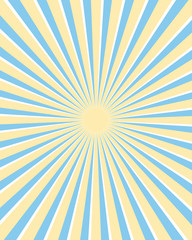 Yellow and blue rays background