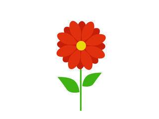 
Design icons vector illustration of a flower (chamomile, gerbera, aster,). 
