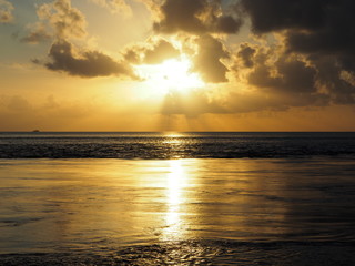 Coucher de soleil dans le pacifique