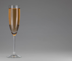 Sektglas mit Textfreiraum
