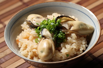 牡蠣飯　Oyster rice