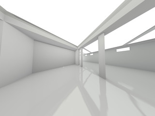 Obraz premium Abstract modern architecture background. 3D rendering