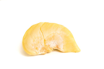 Durian , King of all fruits isolated on white.