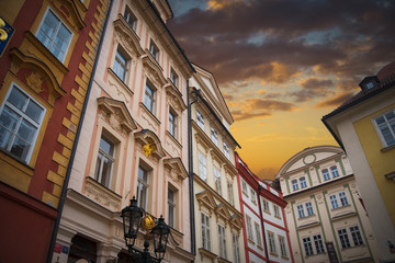 Obraz premium beautiful old streets of Prague.