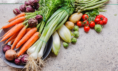 assortment of fresh vegetables