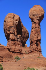Fototapeta na wymiar Garden of Eden in Arches National Park in Utah in the USA 