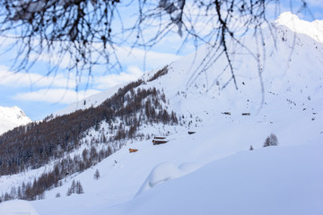 The enchanted valley. Val Aurina in winter