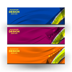 Vector Illustration of Abstract Banner Background for website headers and advertising design