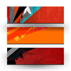 Vector Illustration of Abstract Banner Background for website headers and advertising design