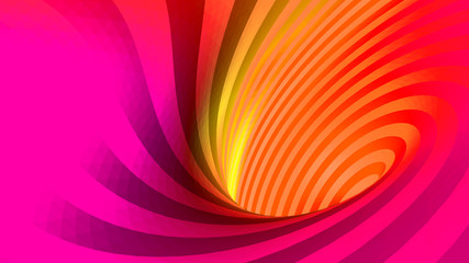 vector optical illusion, twisted abstraction, background of colored triangles © samserius