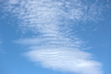 Fototapeta premium Clouds on the blue sky, texture or background