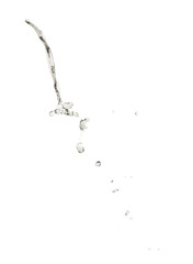 Fototapeta na wymiar Splash of liquid in motion isolated