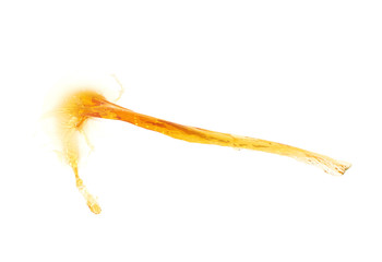 Splash of liquid in motion isolated