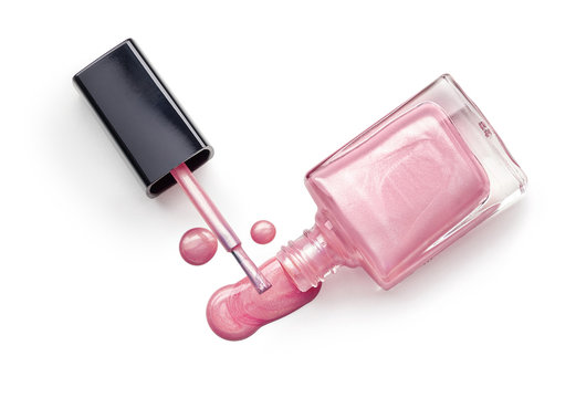 Nail Polish Of Fashionable Pink Color