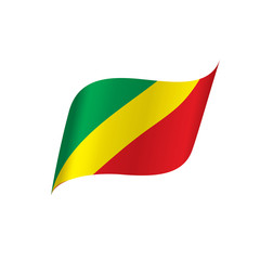 Congo flag, vector illustration