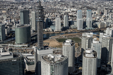 Fototapeta na wymiar Yokohama city view, Japan