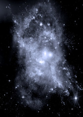 galaxy in a free space