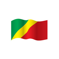 Congo flag, vector illustration