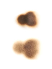 Paper burn mark stain isolated