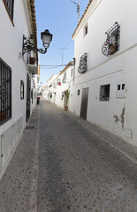 Street of the pretty village of Altea