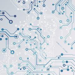 Circuit board, digital technology background. Vector illustration. EPS 10.