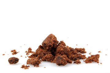 Brown sugar isolated