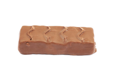 Chocolate candy bar isolated