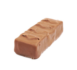 Chocolate candy bar isolated