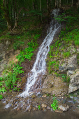 Waterfall in the forest at Krasnaya Polyana
