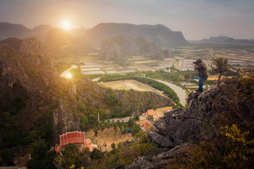 Fototapeta na wymiar landscape viewpoint at Khao Daeng