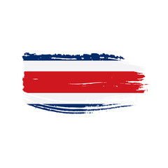 Costa Rica flag, vector illustration