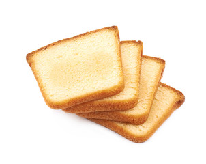 Moist butter cake isolated