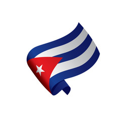 Cuba flag, vector illustration