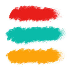 Set abstract watercolor paint stains, brushstrokes