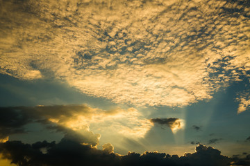 twilight colorful sky and cloud