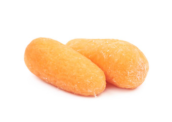 Baby carrots isolated