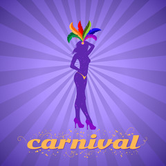 Carnival banner, vector illustration