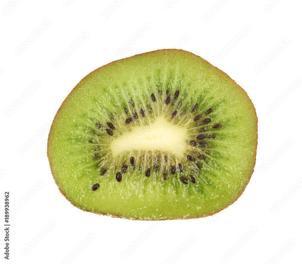 Wall mural juicy kiwi fruit isolated