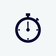 stopwatch icon, vector illustration. timer icon vector