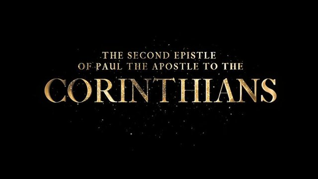 The Second Epistle Of Paul The Apostle To The Corinthians + Alpha Channel