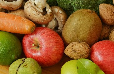 Many fruits and vegetables