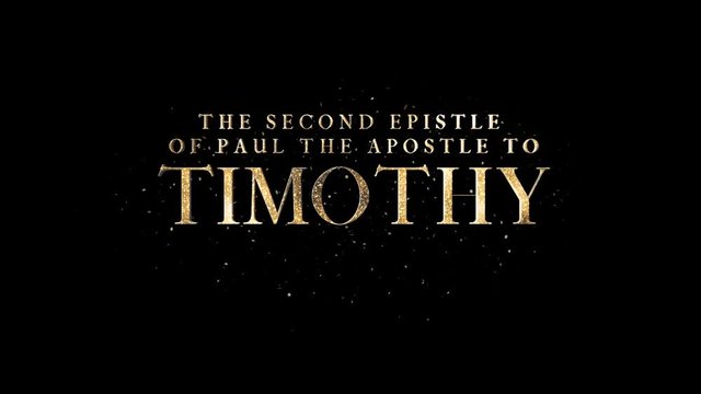 The Second Epistle Of Paul The Apostle To Timothy + Alpha Channel