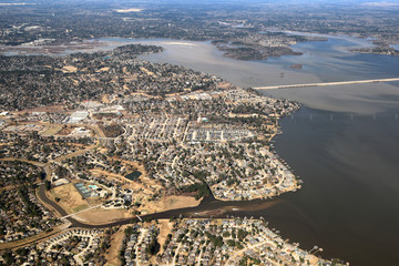 
    Atascocita, Texas- Aerial View with lake Houston 