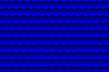 Waves - abstract blue vector pattern, Wave background,